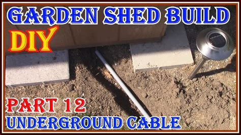 wiring a garden shed underground